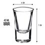 Imagem de Conjunto De Copos Para Shot/Dose Em Vidro 40ml Com 6 Peças