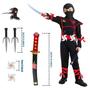 Imagem de Conjunto de Cosplay Ninja Infantil GG - Skyllc - Com Acessórios