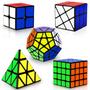 Imagem de Conjunto de Cubos Speed Coolzon 2x2, 4x4, Pyraminx e Megaminx