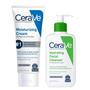 Imagem de Conjunto de cuidados com a pele CeraVe Creme Hidratante Hidratante 240mL e Limpador