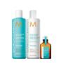 Imagem de Conjunto de cuidados com o cabelo Moroccanoil Volume com shampoo, condicionador e tratamento