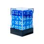 Imagem de Conjunto de Dados Central Dices - D6 - Azul e Branco