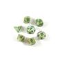 Imagem de Conjunto de dados Chessex Marble Green/Dark Green Polyhedral 7 Dice