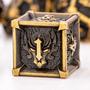 Conjunto De Dados DnD De Metal Caveira Dragão Sharp Edge Jogos De Mesa Poliédricos - GSF Imagem de Conjunto De Dados DnD De Metal Caveira Dragão Sharp Edge Jogos De Mesa Poliédricos