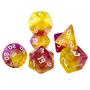 Imagem de Conjunto De Dados Starlight Effect DND RPG 7 Multicolorido Acrílico Fonte Retrô Acessórios Para