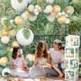 Imagem de Conjunto de decoração FengRise Sage Green Baby Shower, 4 caixas de balões