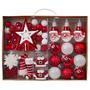 Imagem de Conjunto de decorações de árvore de Natal Valery Madelyn 70ct Red