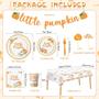 Imagem de Conjunto de decorações de festa Little Pumpkin Baby Shower serve 25