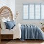 Imagem de Conjunto de edredões EVERGRACEHOME Stonewashed Cotton King com 2 capas