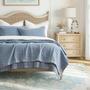 Imagem de Conjunto de edredões EVERGRACEHOME Stonewashed Cotton King com 2 capas