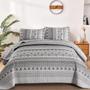 Imagem de Conjunto de edredões Goodidea Boho Queen Size Grey com 2 fronhas