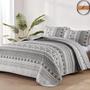 Imagem de Conjunto de edredões Goodidea Boho Queen Size Grey com 2 fronhas