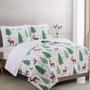 Imagem de Conjunto de edredões Great Bay Home Holly Holiday, 3 peças de Natal