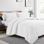 Imagem de Conjunto de edredões Love's Cabin Twin White Bedding, microfibra, 2 peças