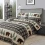 Imagem de Conjunto de edredões Rustic Lodge Plaid Queen Size com 2 fronhas