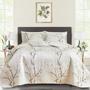 Imagem de Conjunto de edredões UOZZI BEDDING Cream White com Black Branch Queen