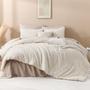 Imagem de Conjunto de edredom Andency Beige Queen Size com 2 fronhas