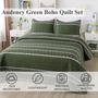 Imagem de Conjunto de Edredom Andency Green King Size - 1 Edredom e 2 Fronhas