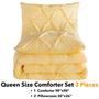 Imagem de Conjunto de Edredom Andency Queen - Amarelo - Com 2 Fronhas