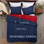 Imagem de Conjunto de Edredom Basic Beyond Queen Navy/Red - 1 Edredom e 2 Capas