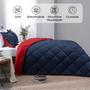 Imagem de Conjunto de Edredom Basic Beyond Queen Navy/Red - 1 Edredom e 2 Capas