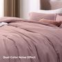 Imagem de Conjunto de edredom Bedsure Full Dusty Rose com 1 edredom e 2 capas