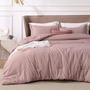 Imagem de Conjunto de edredom Bedsure Full Dusty Rose com 1 edredom e 2 capas