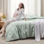 Imagem de Conjunto de Edredom Bedsure King 3 Peças - Floral Verde Sálvia