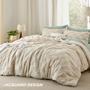 Imagem de Conjunto de Edredom Bedsure Queen Size Bege - Estilo Boho (3 Peças)