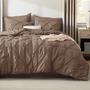 Imagem de Conjunto de edredom Bedsure Queen Size Brown com 7 peças