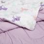 Imagem de Conjunto de Edredom e Travesseiro Amazon Basics - Roxo - Tamanho Twin