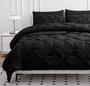 Imagem de Conjunto de Edredom LANE LINEN Twin Preto - com Lençóis e Fronha