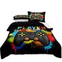 Imagem de Conjunto de edredom Lris Bedding Gamer Queen Size para meninos e crianças