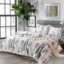 Imagem de Conjunto de Edredom Nanko Art Grey White Queen - com 2 Fronhas