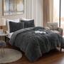 Imagem de Conjunto de edredom Sweet Home Collection Queen Luxury Faux Fur