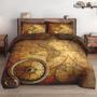 Imagem de Conjunto de edredom WeCozy Full Size com 2 fronhas World Map