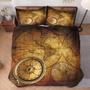 Imagem de Conjunto de edredom WeCozy Full Size com 2 fronhas World Map