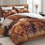 Imagem de Conjunto de edredom WeCozy Queen Size com 2 fronhas Highland Cow