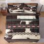 Imagem de Conjunto de edredom WeCozy Queen Size com estampa de vaca e 2 fronhas