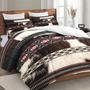 Imagem de Conjunto de edredom WeCozy Queen Size com estampa de vaca e 2 fronhas