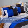 Imagem de Conjunto de edredom WONGS BEDDING Blue King Reversível Cinza Azul