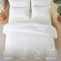 Imagem de Conjunto de edredom YIRDDEO White Boho em tamanho real, 3 unidades com 2 fronhas