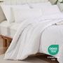 Imagem de Conjunto de edredom YIRDDEO White Boho em tamanho real, 3 unidades com 2 fronhas