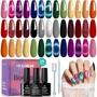Imagem de Conjunto de Esmaltes em Gel Beetles Cat Eye - 20 Cores com Acessórios