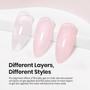 Imagem de Conjunto de Esmaltes em Gel Beetles Nude Rosa - 15ml com Lâmpada