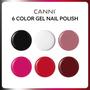 Imagem de Conjunto de esmaltes em gel CANNI 9ml Hema-Free 6 Colors Soak Off