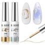 Imagem de Conjunto de Esmaltes em Gel RARJSM - Efeito Cromado Espelhado (8ml x 2)