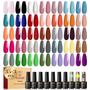 Imagem de Conjunto de Esmaltes em Gel ROSALIND - 38 Unidades com 35 Cores + Base e Top Coat