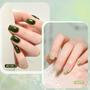 Imagem de Conjunto de Esmaltes GAOY Jelly Green Gel - 6 Cores de 6,5 mL com Luz UV