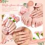 Imagem de Conjunto de Esmaltes Veganos AZUREBEAUTY - 4 Cores com Acabamento
